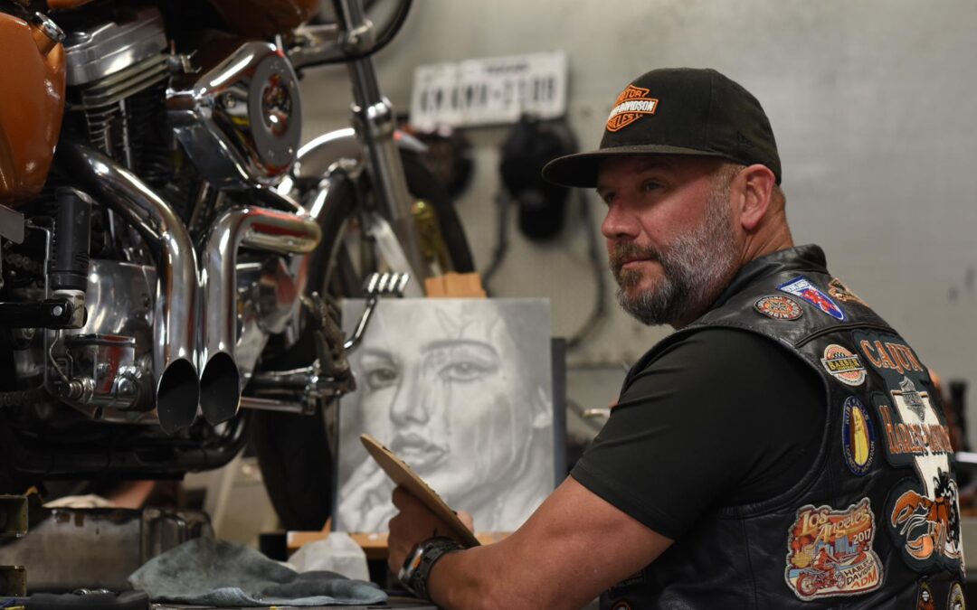 AJ Hebert: The Motorcyclist Who Paints His Own Path in the Art World