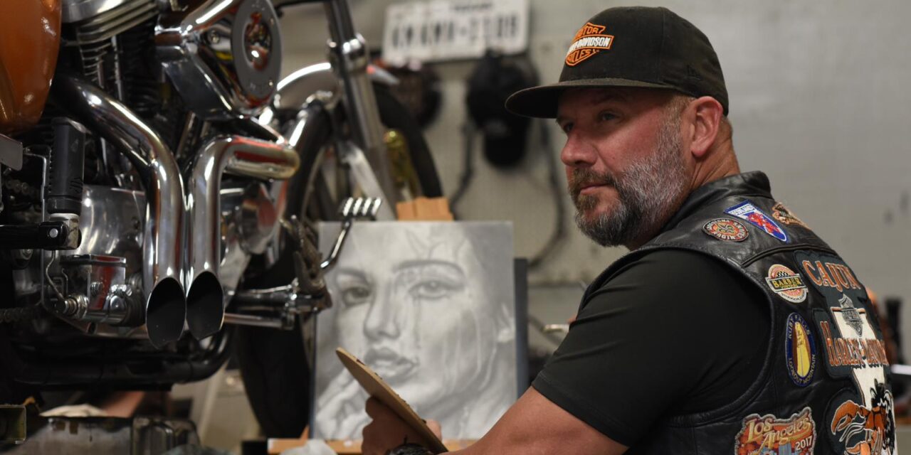 AJ Hebert: The Motorcyclist Who Paints His Own Path in the Art World